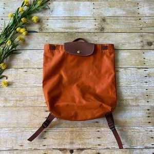 Longchamp Le Pliage Sac A Dos Orange Backpack